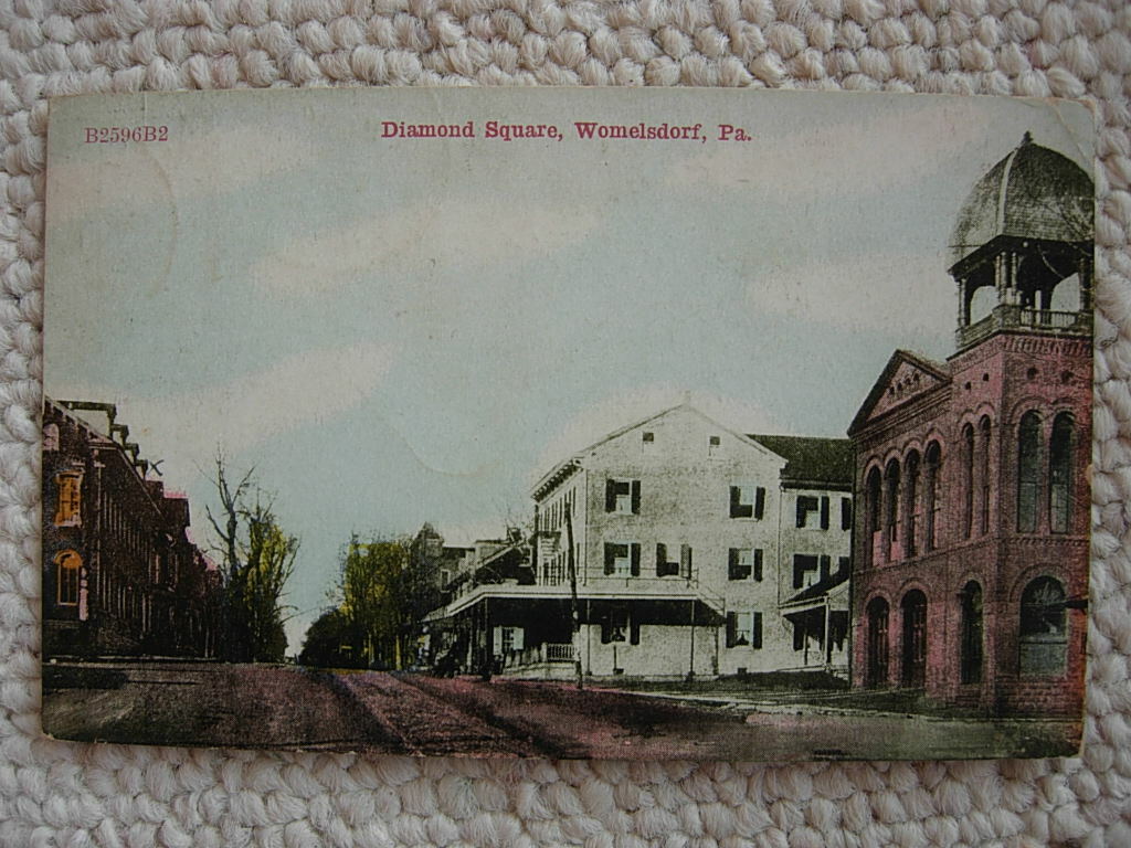 WOMELSDORF PADIAMOND SQUAREHOTELTOWN HALLWERNERSVILLEROBESONIABERKS COUNTY eBay