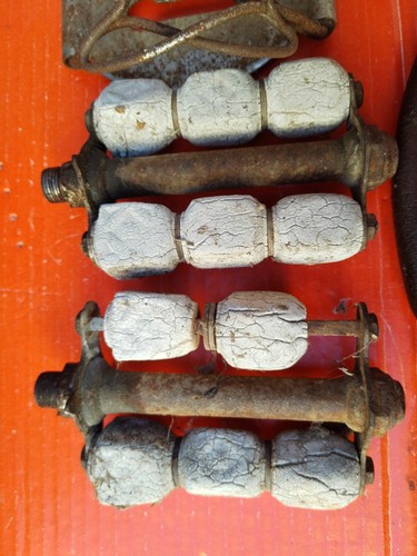 pedali bronzino portariviste maniglia saltafossi bici epoca - Foto 2 di 12