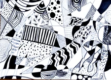 Original Abstract Painring Abstraction Art Ukraine Artist Signed 5.8×8.3" OOAK