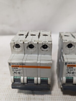 Merlin Gerin 24464 Circuit Breaker Multi 9 C60N, 6A 480VAC