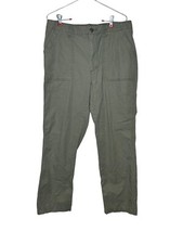 Levi's Men's Pants Cargo Classic Mid-Rise Straight Fit Tapered Army Green Sz. 32