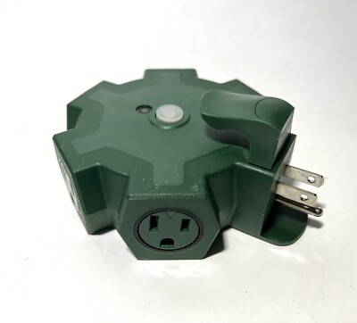 5-Outlet Outdoor Extension Cord Power Adapter Hub Heavy-Duty 15A Safety Covers