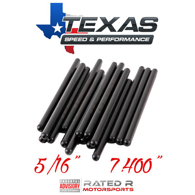 Texas Speed GM LS 5/16'' Hardened 7.400'' Pushrods LS1 LS3 4.8L 5.3L 5.7L 6.0L 6.2