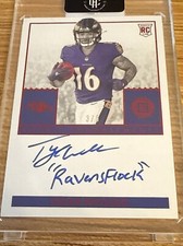 2021 Panini Encased Tylan Wallace Rookie Endorsements #RE-TW Red RC 3/5 Ravens