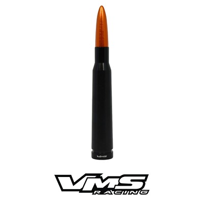 VMS RACING 50 CALIBER BULLET SCREW IN ANTENNA 5.5'' FOR TOYOTA BLACK ORANGE