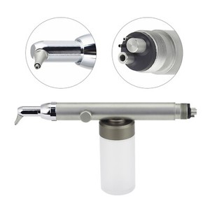 Dental Air Abrasion Master Alumina Sandblaster Gun with Cooling Function 4 Hole