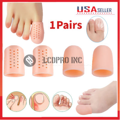 #ad Big Toe Protectors Silicone Toe Caps To Cushion Toe Blister Corn Callus Walking $2.74