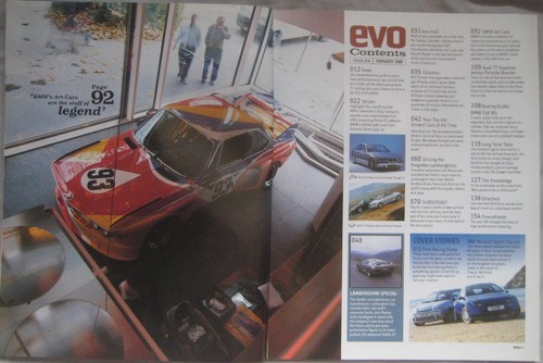 EVO magazine 02/2000 featuring Lamborghini, Ford Puma, Audi, Renault, Porsche - Picture 2 of 9