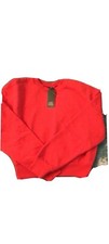 Women s Crew Neck Sweatshirt Crop Red Wild Fable