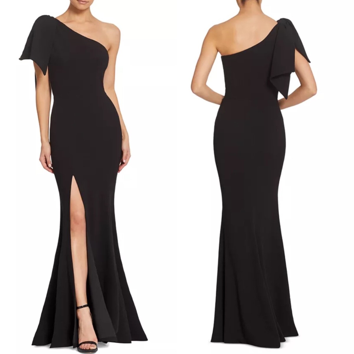 dress the population georgina one shoulder crepe gown Dress The Population Georgina One-Shoulder Maxi Dress