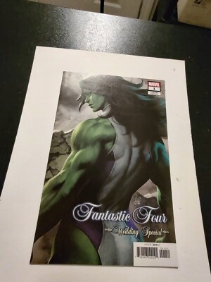 FANTASTIC FOUR WEDDING SPECIAL SHE HULK   VARIANT COVER  BY   ARTGERM