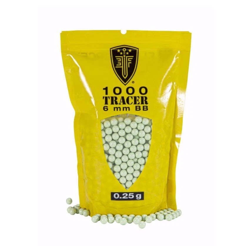 Elite Force 0.25g Airsoft 6mm Tracer BBs - 1000 Count Bag NEW