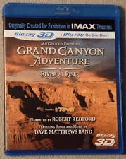 Grand Canyon Adventure: River At Risk 3D & 2D Blu-ray Narrated by Robert Redford