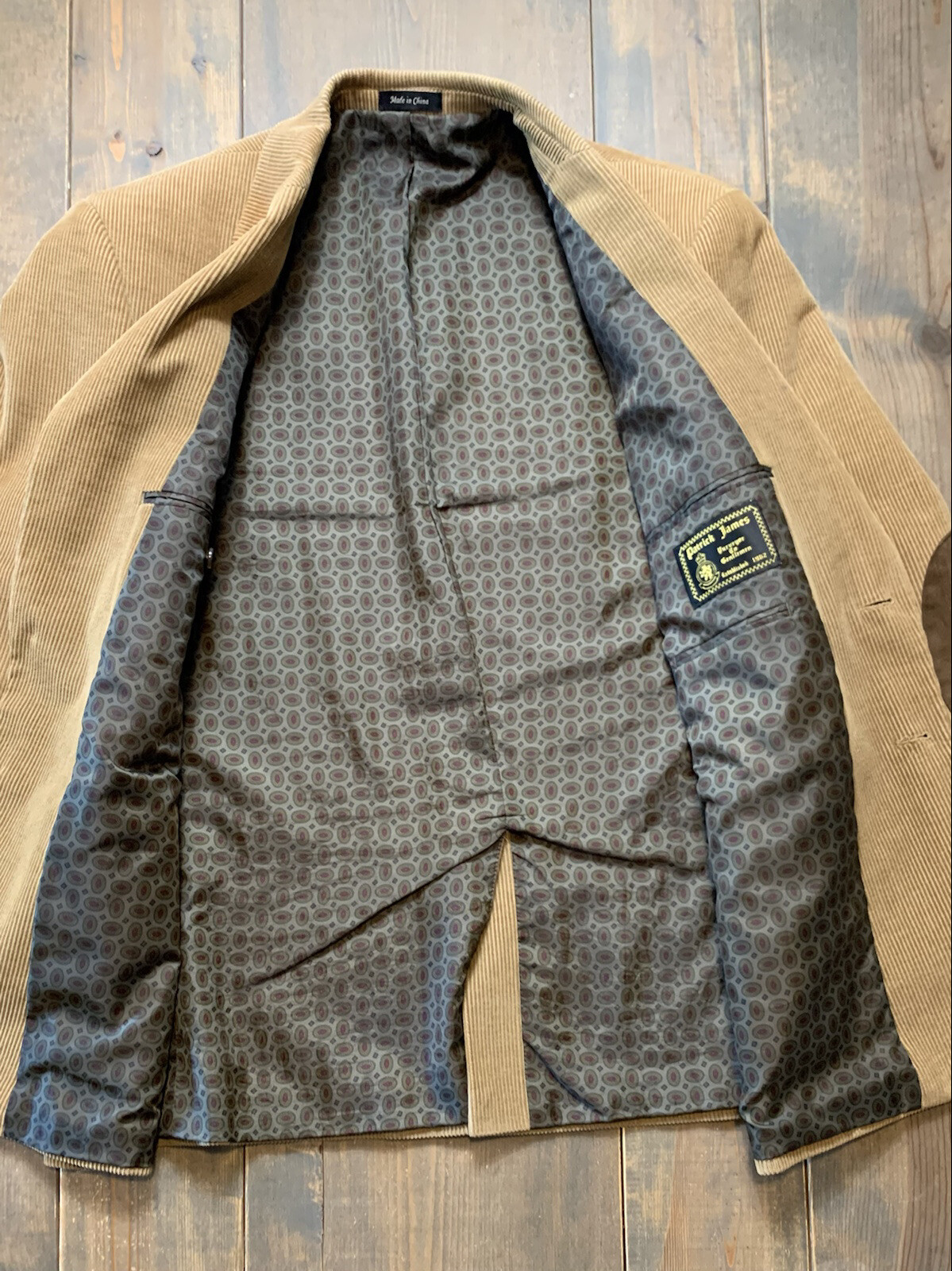 Patrick James Men's Solid Brown Button Down Lined… - image 3