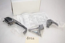 Push Button Screen Storm Door Latch Handle Set Night Lock Lever Metal Door Black