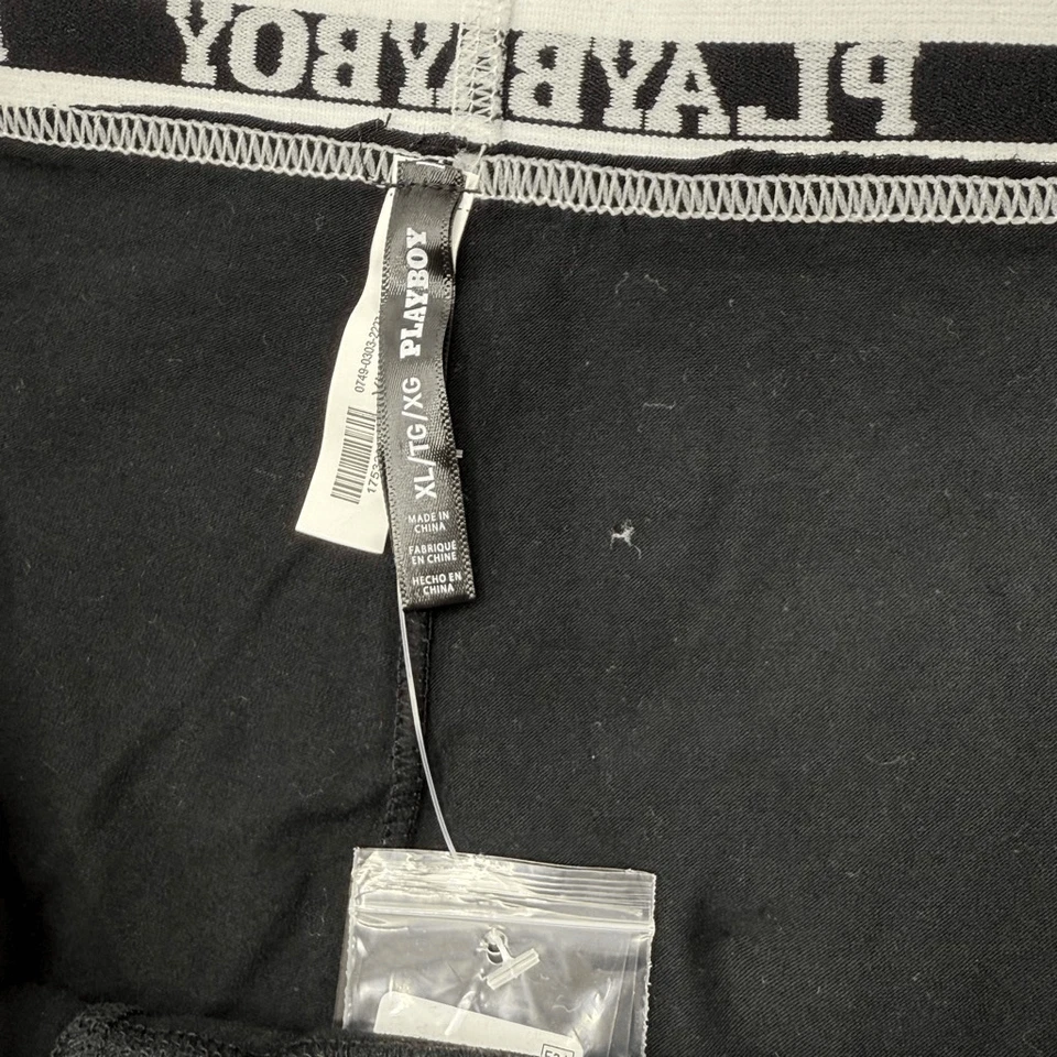 Calzoncillos de algodón negros Playboy nuevos con etiquetas - XL para mujer de EE. UU. Foto 4 de 4