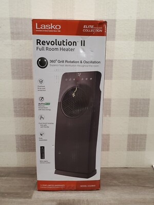 Lasko Revolution II Full Room Heater 360° Grill Rotation Oscillation  Used ✅