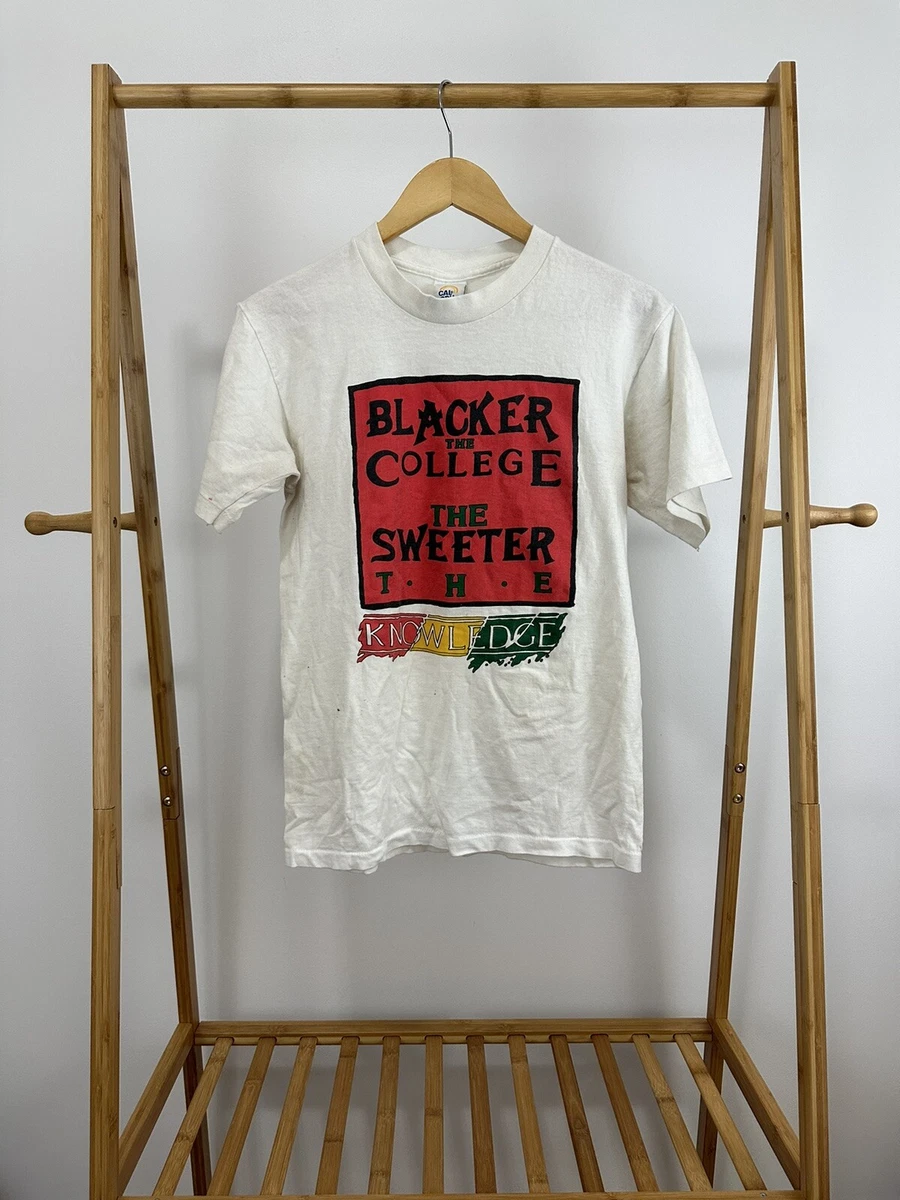 VTG Blacker The College The Sweeter The Knowledge HBCU T Shirt