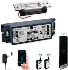 Wireless Slim Touchless Hand Free Access Control Kit with 400lbs Electric Strike