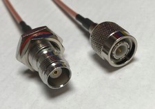 TNC Male to TNC Female Bulk Pick Your Length RG178 Coaxial Cable Mil-C-17 US LOT