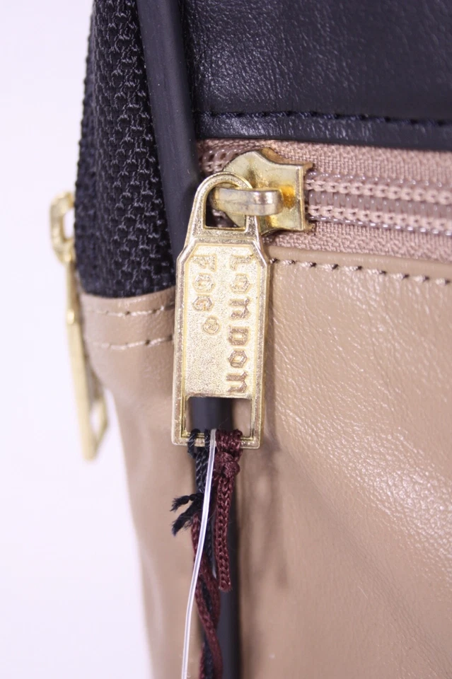 Equipaje London Niebla Cuero Napa De Colección Corea Legal Tamaño Cremallera 16x10 Cartera Estuche Foto 4 de 4