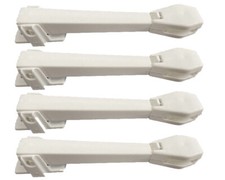 Qty 4 Vertical Blind Cord, String White Tension Pulley, Traverse Rod Pulleys