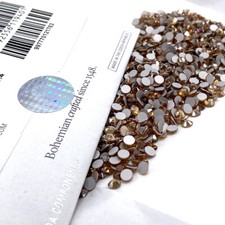 Preciosa MAXIMA flatback rhinestones nail art No-Hotfix 144 Crystal Golden Honey