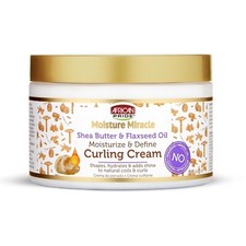 African Pride Moisture Miracle Shea Butter And Flaxseed Oil Curling Cream 12oz
