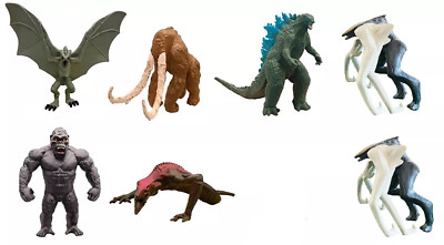 GODZILLA figure set MONSTERVERSE lot MONSTER action KING Behemoth MUTO mini kong