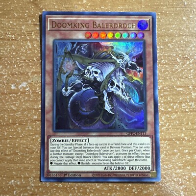 Yugioh GFP2-EN113 Doomking Balerdroch ULTRA RARE NM 1ST EDITION | eBay