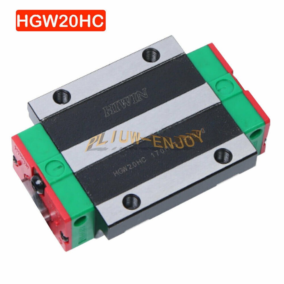 20mm HIWIN Linear Block HGW20HC Carriage for Guideway HGR20 Rail for ...