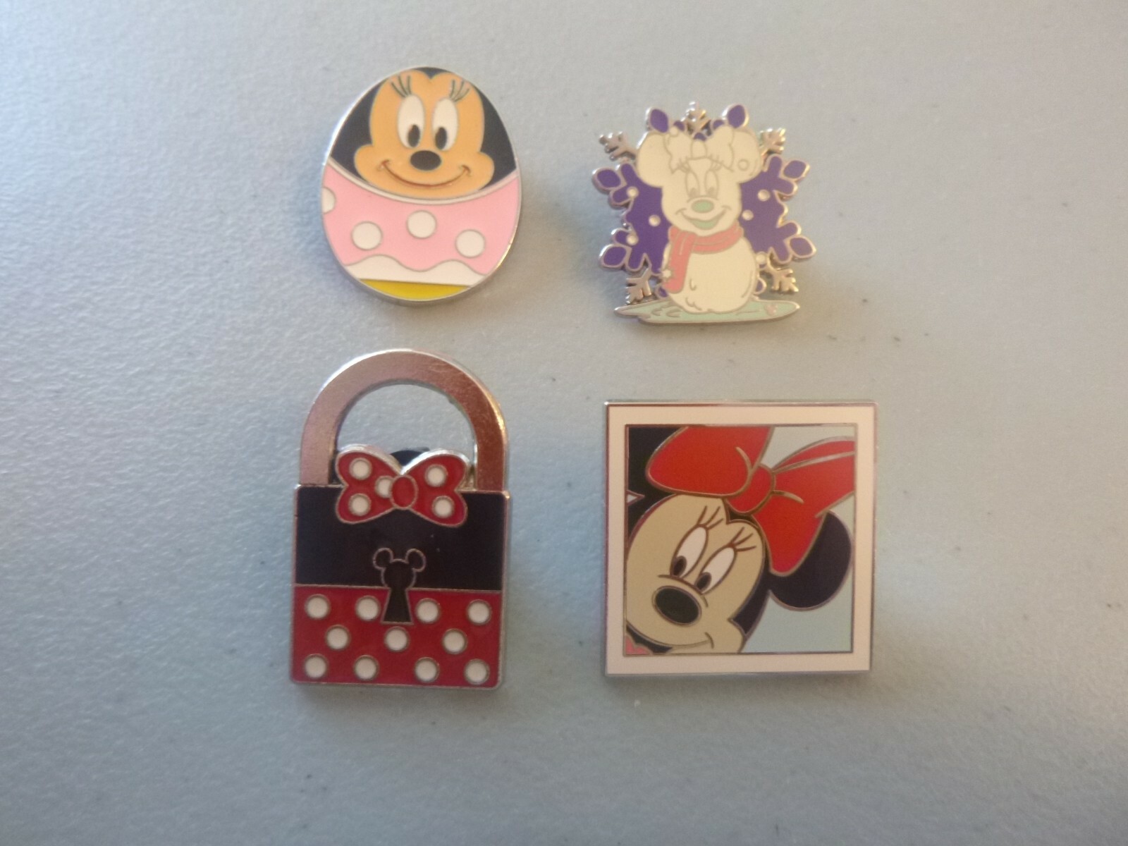 Disney Pins -Group of 4 different Minnie Mouse Pins
