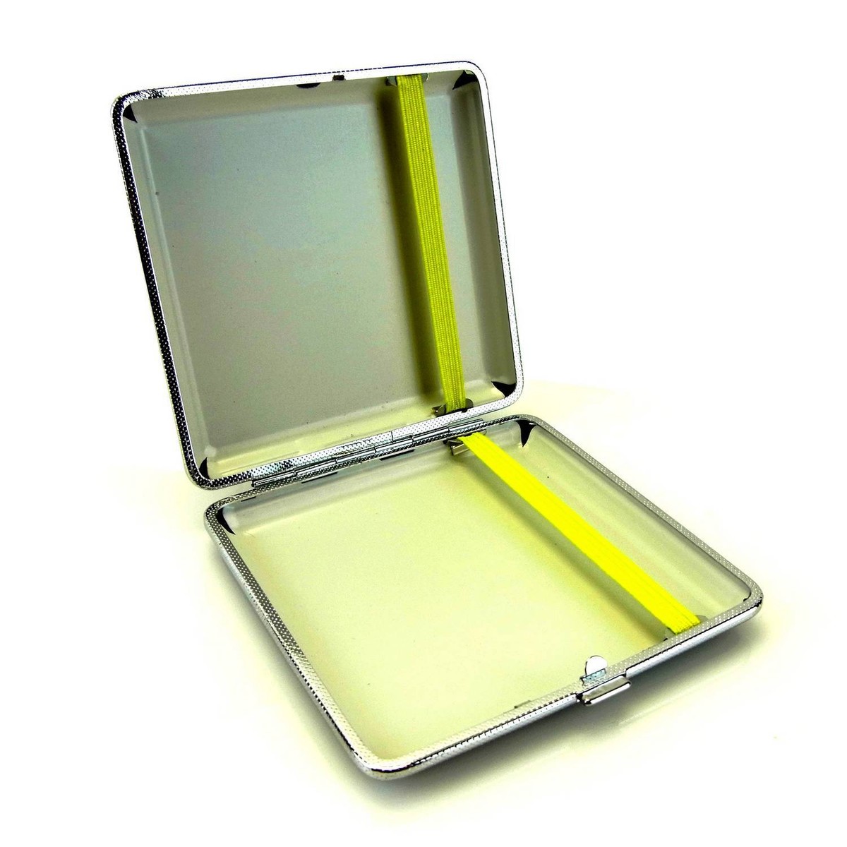 CHAMP Zigarettenetui Wallet - Metall Dose Für 14/20 Zigaretten In Blau, Rot, Silber