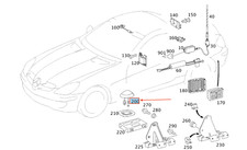 Antenne radio satellite MERCEDES-BENZ SLK R171 A17182024759999 NEUF ORIGINE