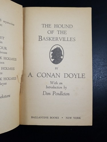 Hound of the Baskervilles, A Conan Doyle, 1975 1st Printing Ballantine Paperback - Picture 7 of 8