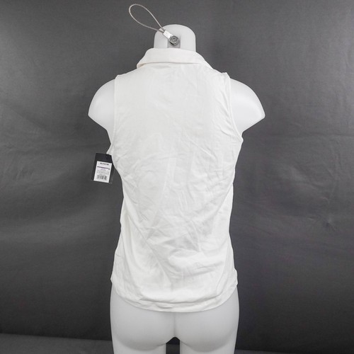 Art Class Girls Youth Polo Shirt XL White Minimal Schoolgirl Preppy Layer NEW - Picture 5 of 11
