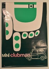Original Vintage Poster - Mini Cooper Clubman - British Leyland - 1969