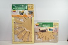 2 LARGE CLOVER BASKET FRAMES 1 ROUND 1 SQUARE 8424 8426 NEW MIP