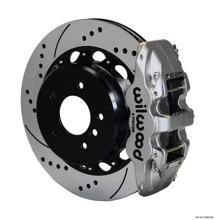 Wilwood BMW 325i,328i,Aero4 Rear Big Brake Kit W/Parking Brake,14" Rotors  - Image 3 of 4