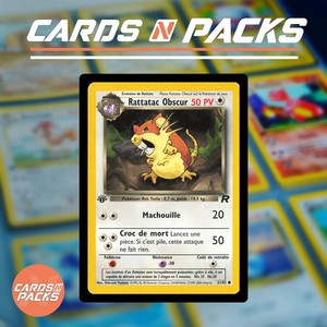 Carte Pokemon Rattatac obscur 51/82 Team Rocket Edition 1 Exc.