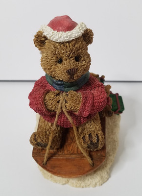 Windsor Bears of Cranbury Commons ALEXANDER ''I'LL BE THERE'' Santa Bear w/Sled