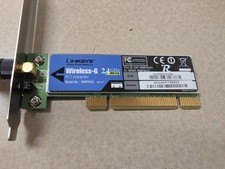 Linksys WMP54G v4.1 Wireless-G PCI WiFi Adapter Card w/ Antenna 802.11g Cisco