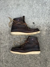 Danner Bull Run Moc Toe 6" Boots Men, Size 11 EE Wide, Brown, Soft Toe