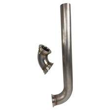 90 Degree Elbow Dump Tube Stainless Steel For Mvs 38mm Wastegate Inletoutlet