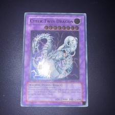 Yu-Gi-Oh! Cyber Zwillingsdrache - CRV-DE035- Ultimate Rare- 1. Auflage NM