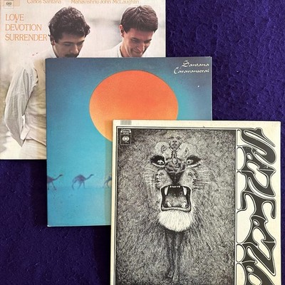 3x EX+ Tested Lot SANTANA Self TItled / Caravanserai Love Devotion Surrender 3LP
