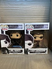 Funko Pops. Pride And Prejudice Zombies Mr Darcy #268 Lady Catherine #270 ￼