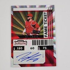 Ivan Herrera 2022 Panini Contenders Fame Ticket Red Prizm Auto /5 NM+ Rookie RC