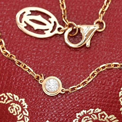 Cartier d'Amour SM Diamond .09ct Bracelet 7.3'' 18k Rose Gold Auth w/Box #1933