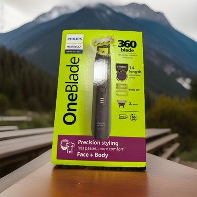 Philips Norelco OneBlade Pro 360 Face + Body Electric Shaver ~ QP6542/70 New